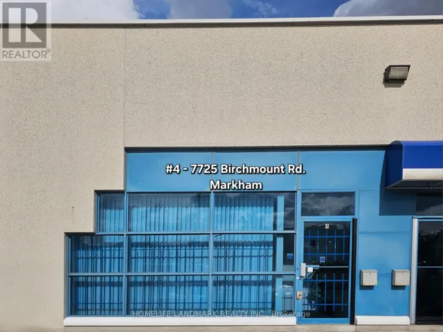 4 - 7725 BIRCHMOUNT ROAD, Markham (Milliken Mills West), Ontario L3R9X3