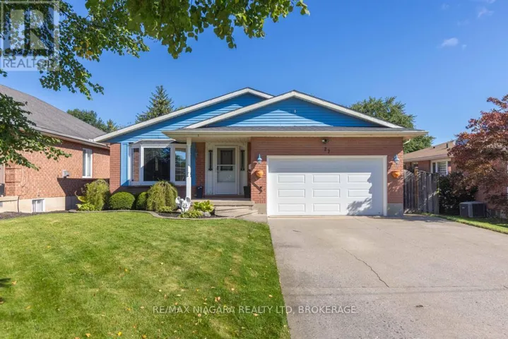 27 ANDREA DRIVE, St. Catharines (Rykert/Vansickle), Ontario L2S3N7
