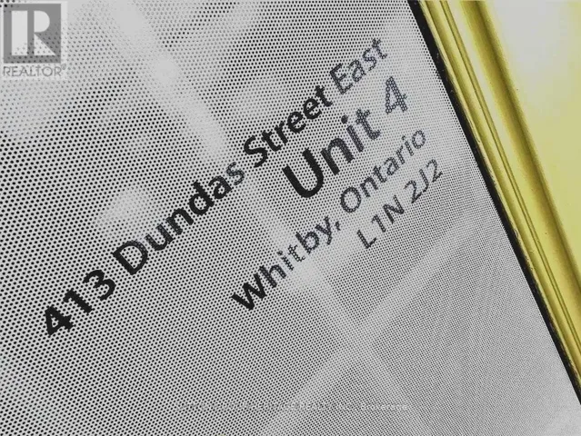 4-413 DUNDAS STREET E, Whitby (Downtown Whitby), Ontario L1N2J2