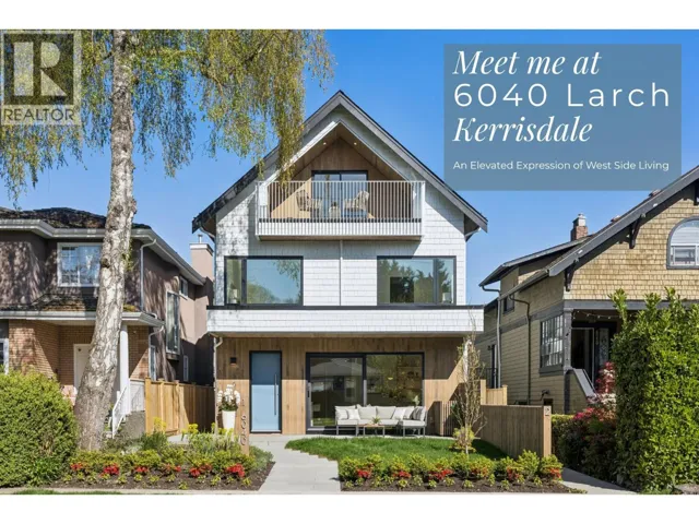 1 6040 LARCH STREET, Vancouver, British Columbia V6M4E4