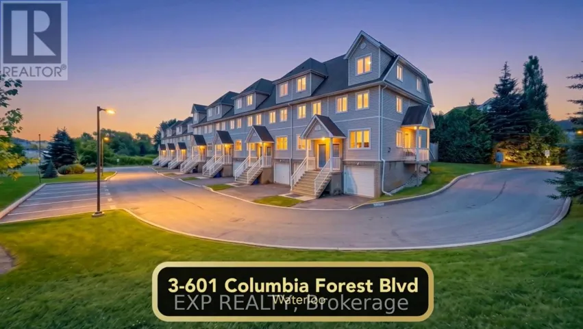 3 - 601 COLUMBIA FOREST BOULEVARD, Waterloo, Ontario N2V2K7