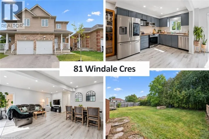 81 WINDALE Crescent, Kitchener, Ontario N2E3H4