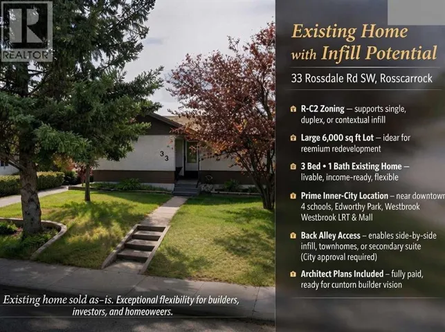 33 Rossdale Road SW, Calgary, Alberta T3C2P1