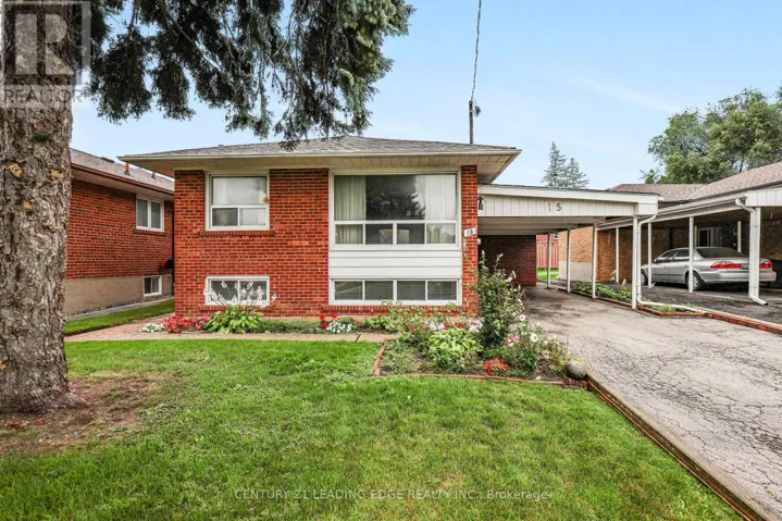 15 WETHERBY DRIVE, Toronto (Eglinton East), Ontario M1J1L5
