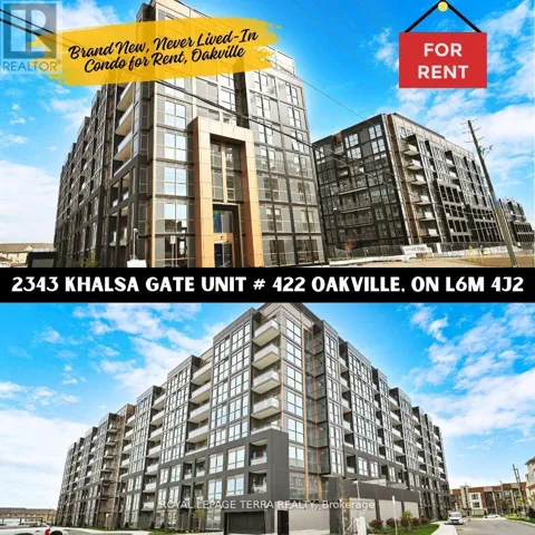 422 - 2343 KHALSA GATE, Oakville (WM Westmount), Ontario L6M5R6