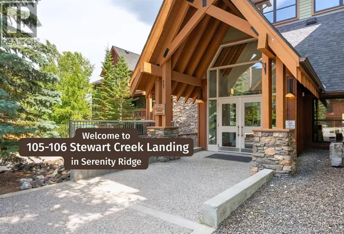 105, 106 Stewart Creek Landing, Canmore, Alberta T1W0G6