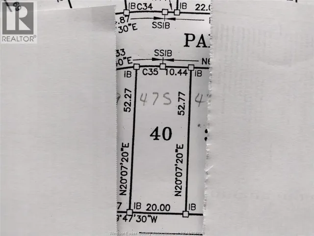 V/L PALLIES Unit# LOT 40, LaSalle, Ontario N9J0E7