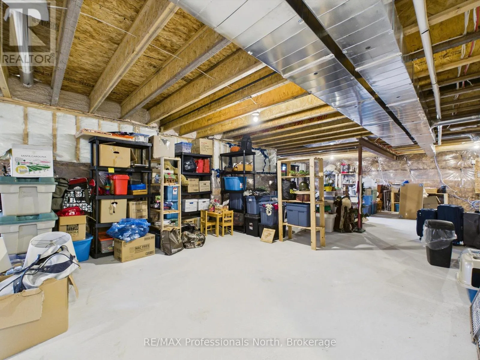 Unfinished basement
