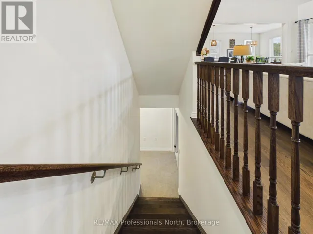 Finished stairs to basement level