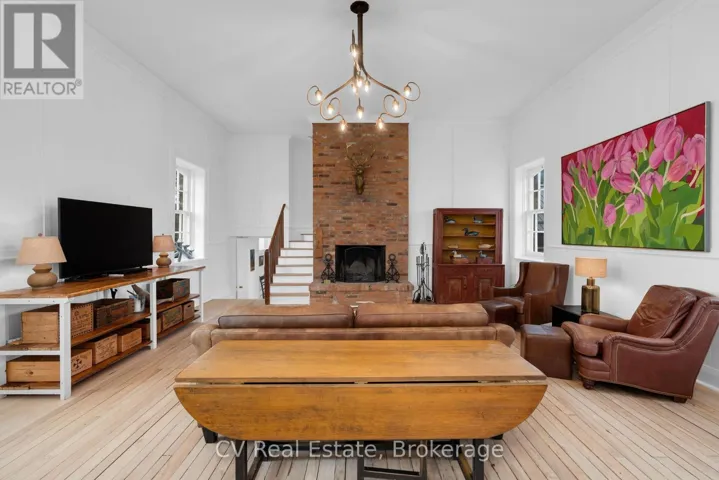 Great room set within the original schoolhouse