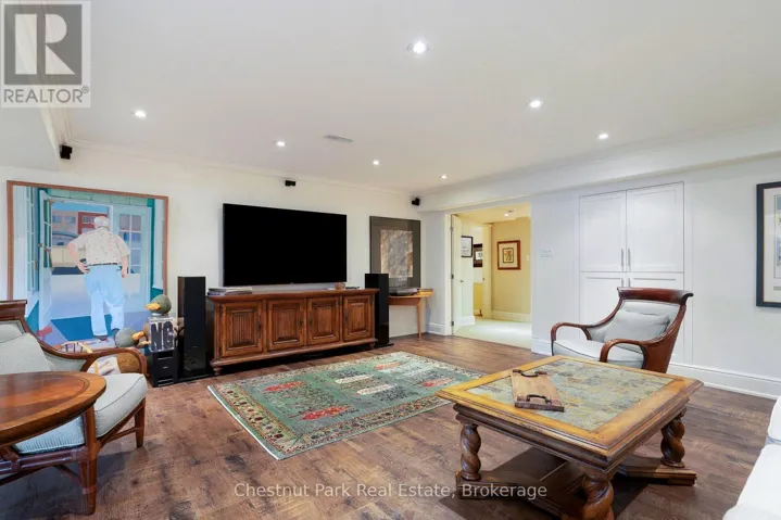 Media area in the family room