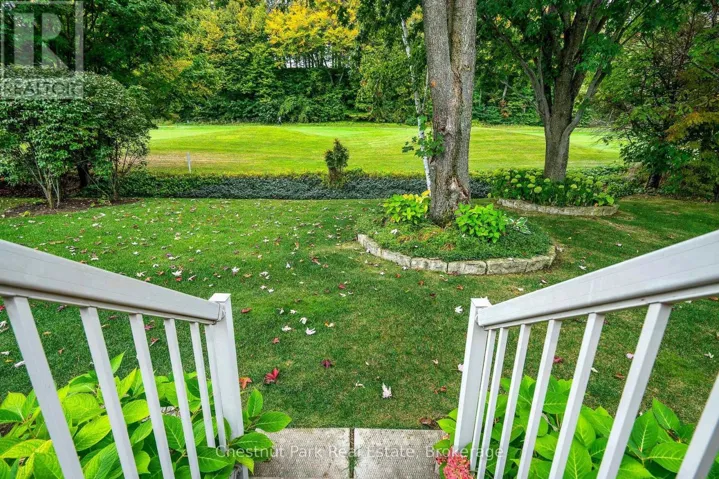 View from the deck to the golf course beyond