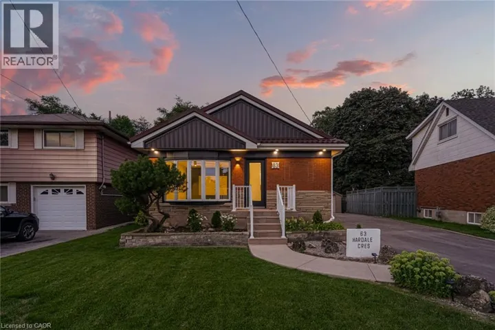 63 HARDALE Crescent, Hamilton, Ontario L8T1X9