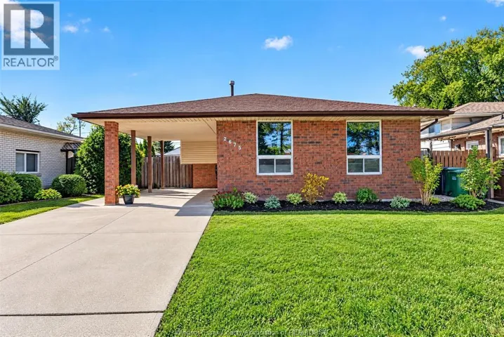 2675 JEFFERSON BOULEVARD, Windsor, Ontario N8T3E7