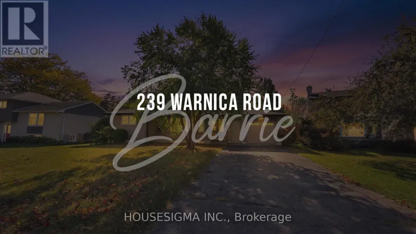 239 WARNICA ROAD, Barrie (Painswick North), Ontario L4N3Z2