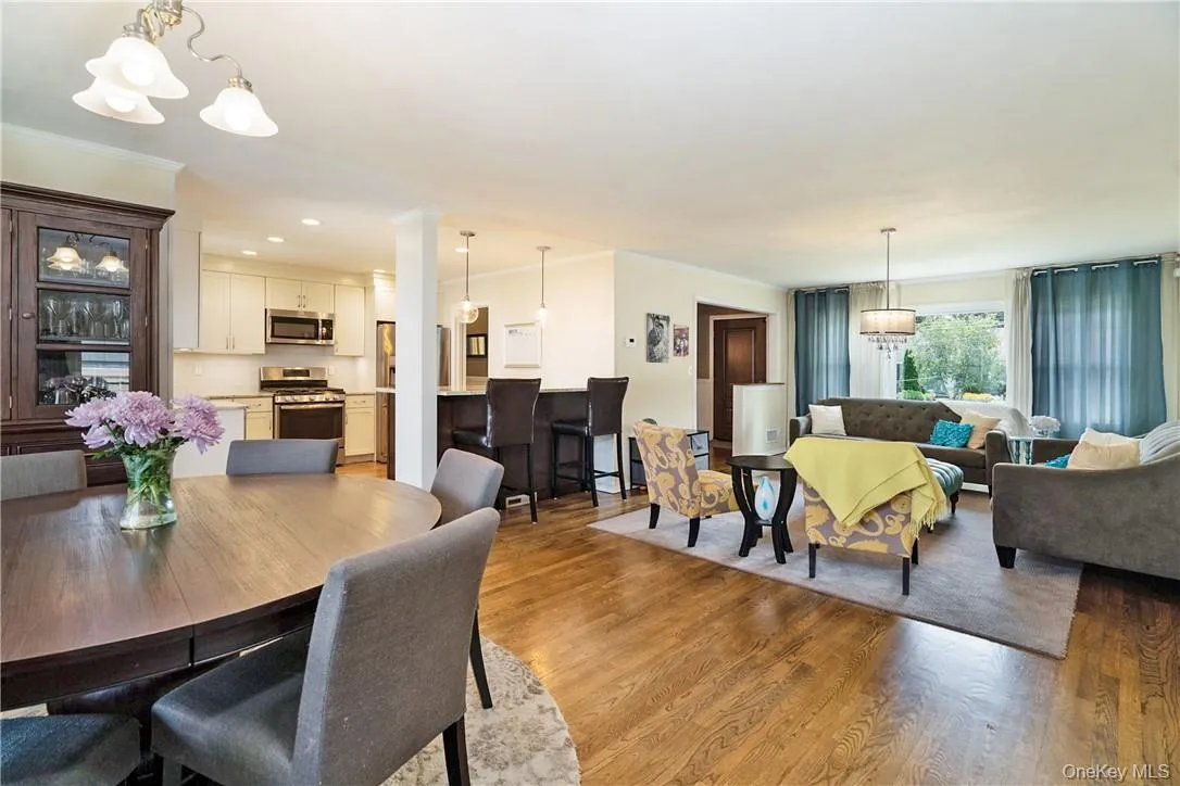 View of the open floor plan with the kitchen, dining and living room. View of the open floor plan with the kitchen, dining and living room.