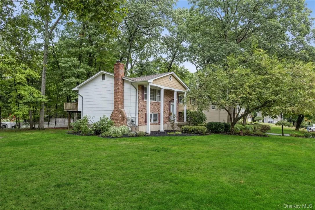 Level side yard Level side yard