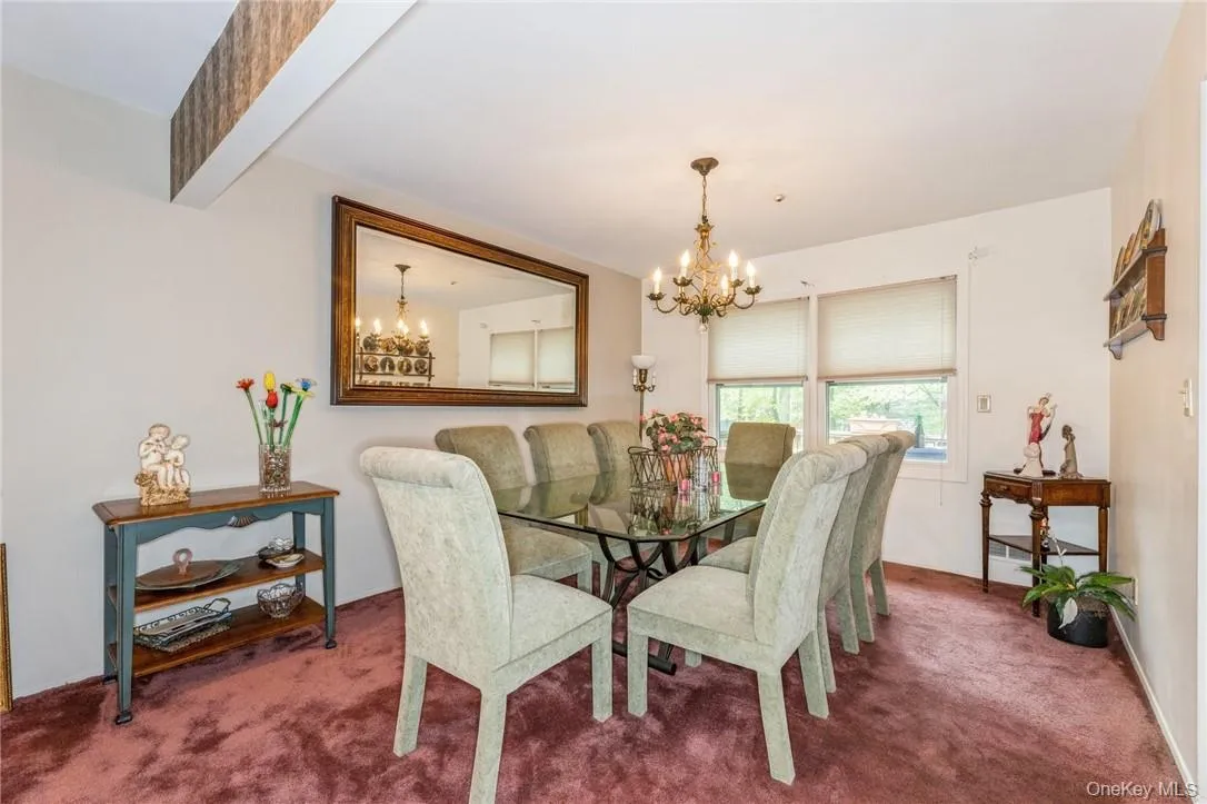 Large formal dining room with view of backyard Large formal dining room with view of backyard