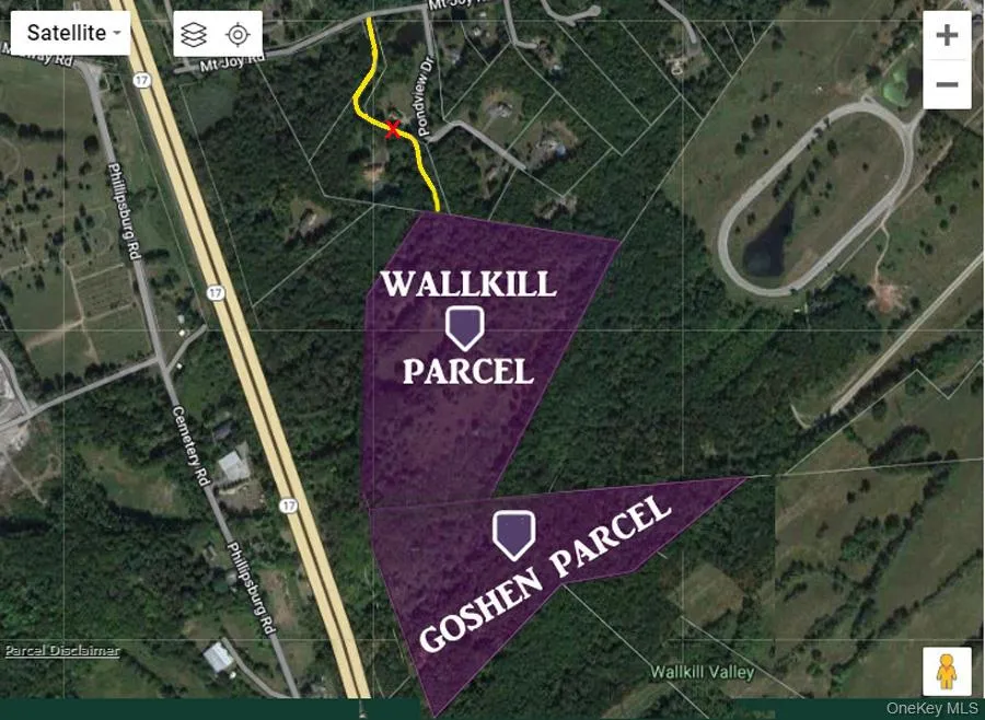 Access to the lot starts at Mt. Joy Rd and goes through the 27.90 acre Wallkill lot Access to the lot starts at Mt. Joy Rd and goes through the 27.90 acre Wallkill lot