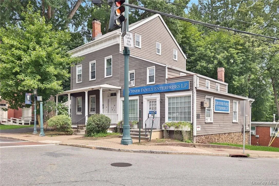 Building front and side Building front and side