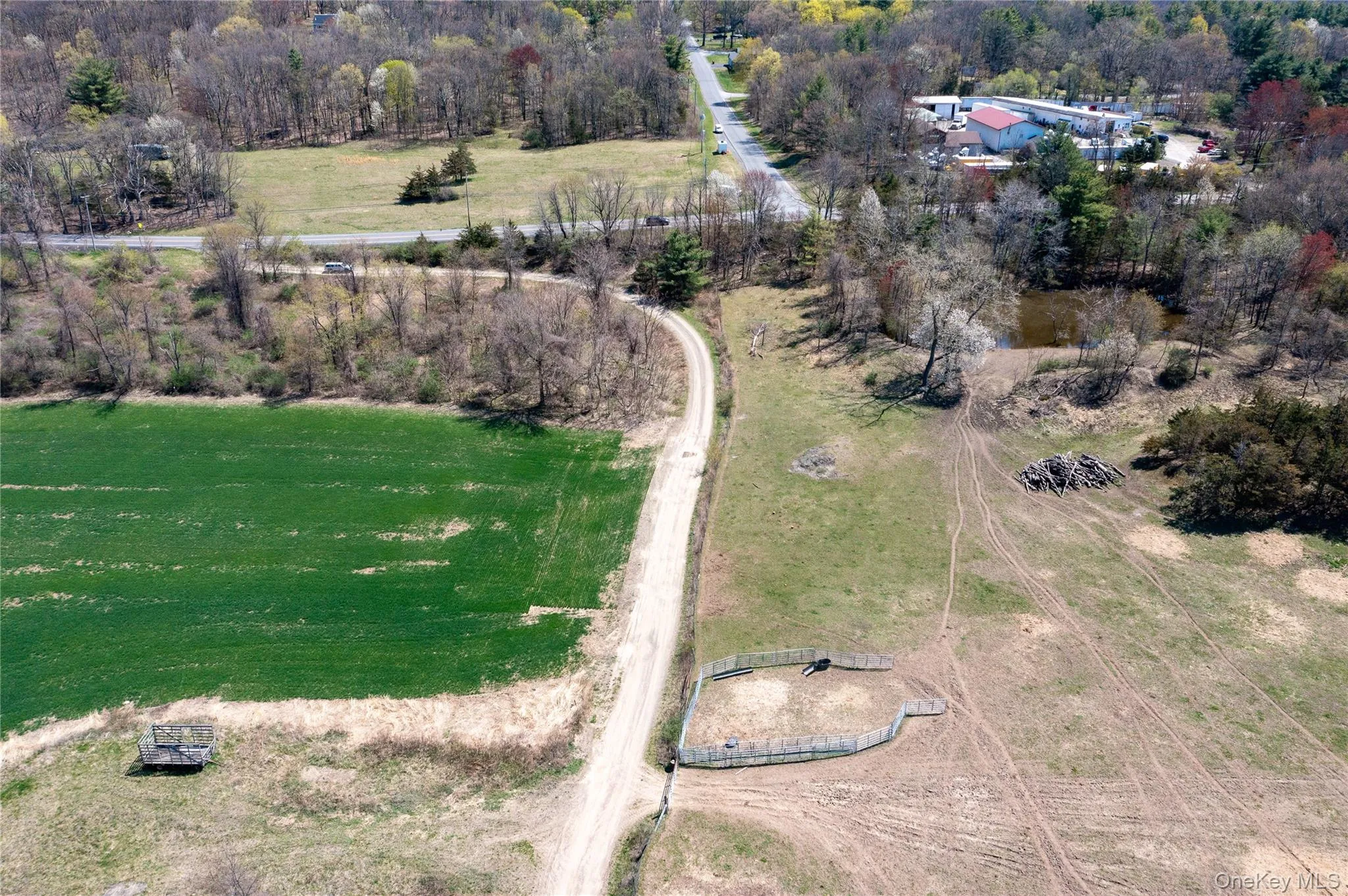 Aerial view of property's location with rural landscape Aerial view of property's location with rural landscape