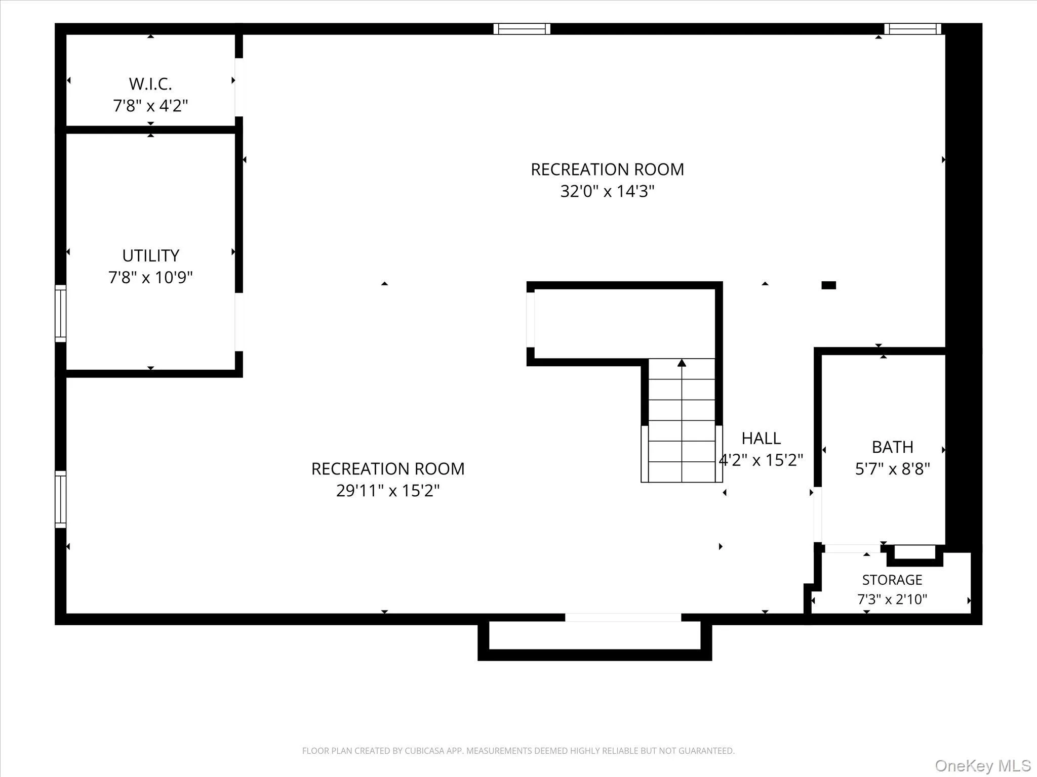 Lower level floor plan Lower level floor plan