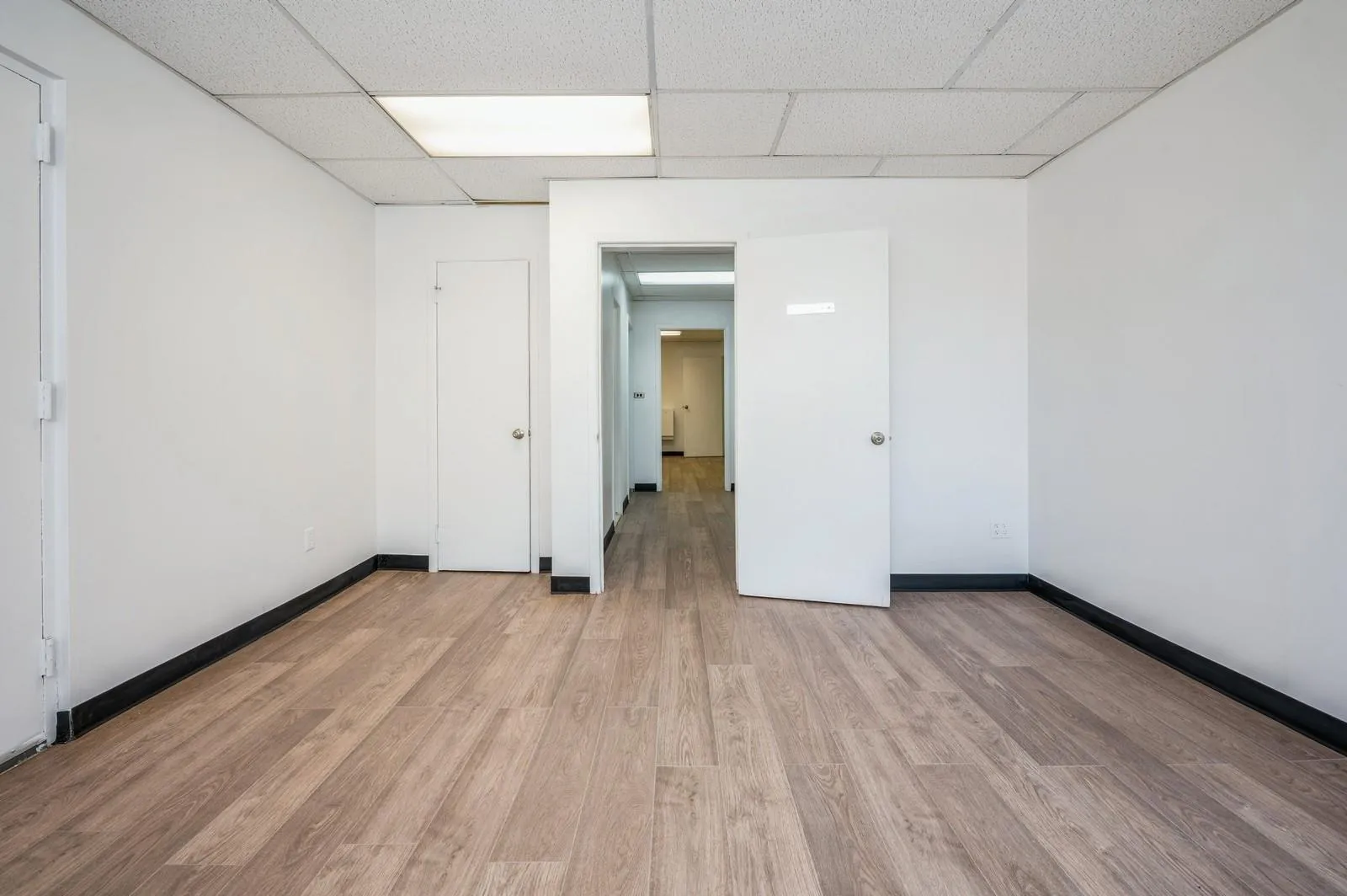 Office #1: Another view of the spacious office, large closet Office #1: Another view of the spacious office, large closet