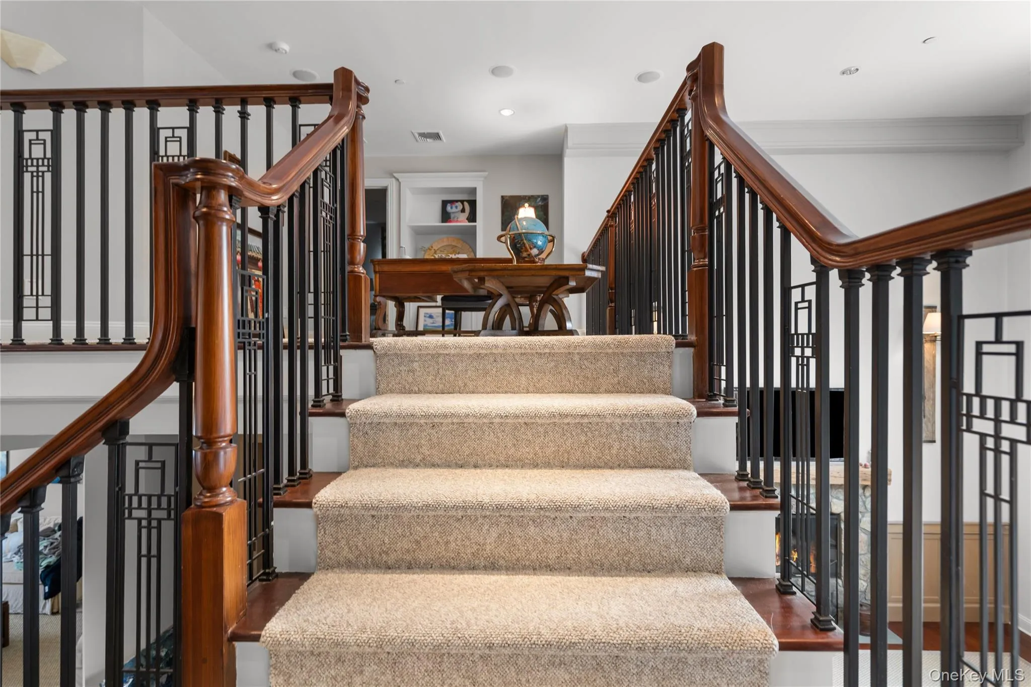 Stairs with wood finished floors Stairs with wood finished floors