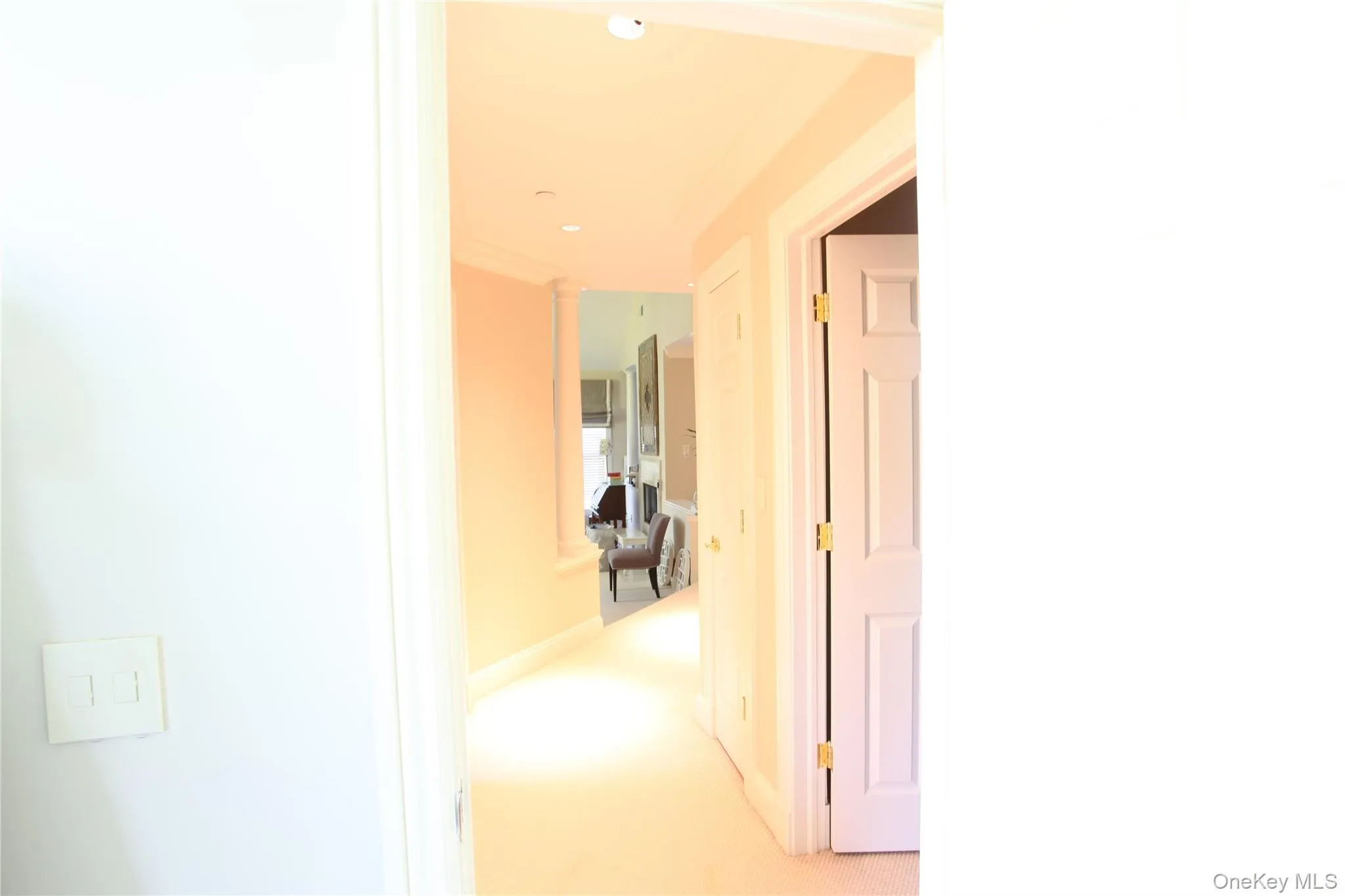 Hallway in prime bedroom. Hallway in prime bedroom.