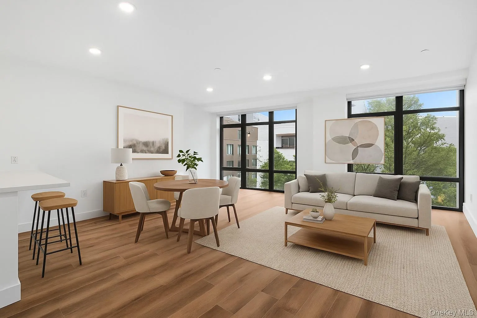 Living/Dining Area virtually staged Living/Dining Area virtually staged