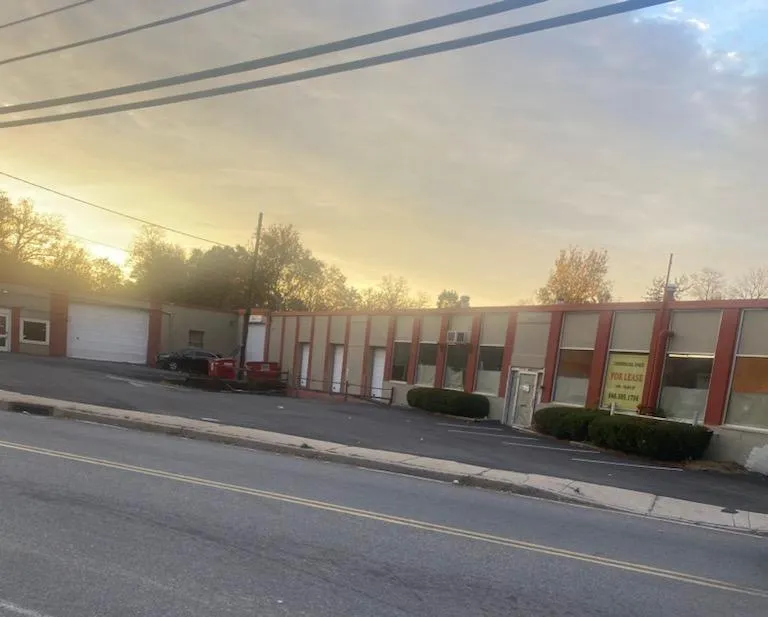View of outdoor building at dusk View of outdoor building at dusk