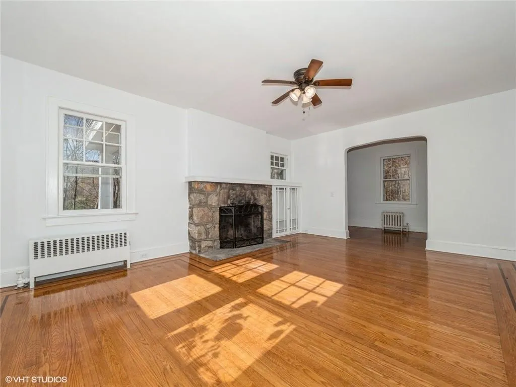 The working fireplace is the heart of this home. The working fireplace is the heart of this home.
