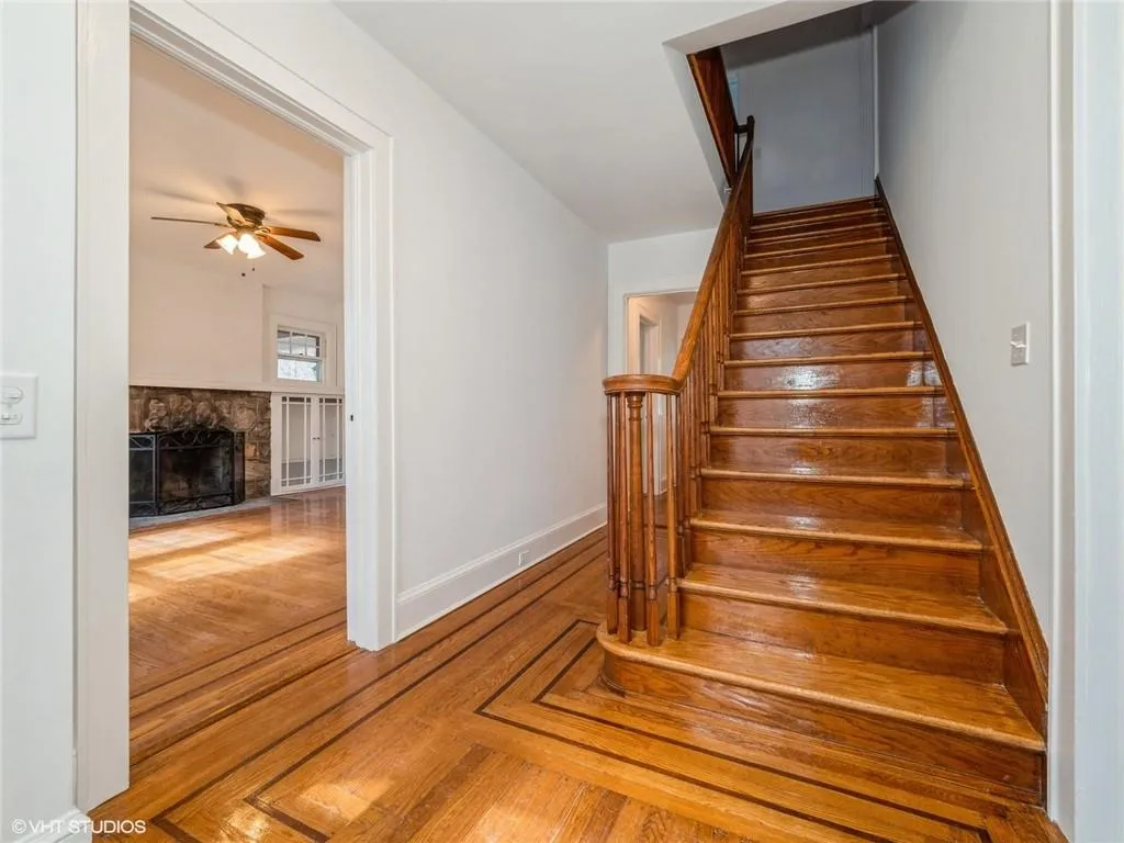 The original floors have been beautifully restored and refinished. The original floors have been beautifully restored and refinished.