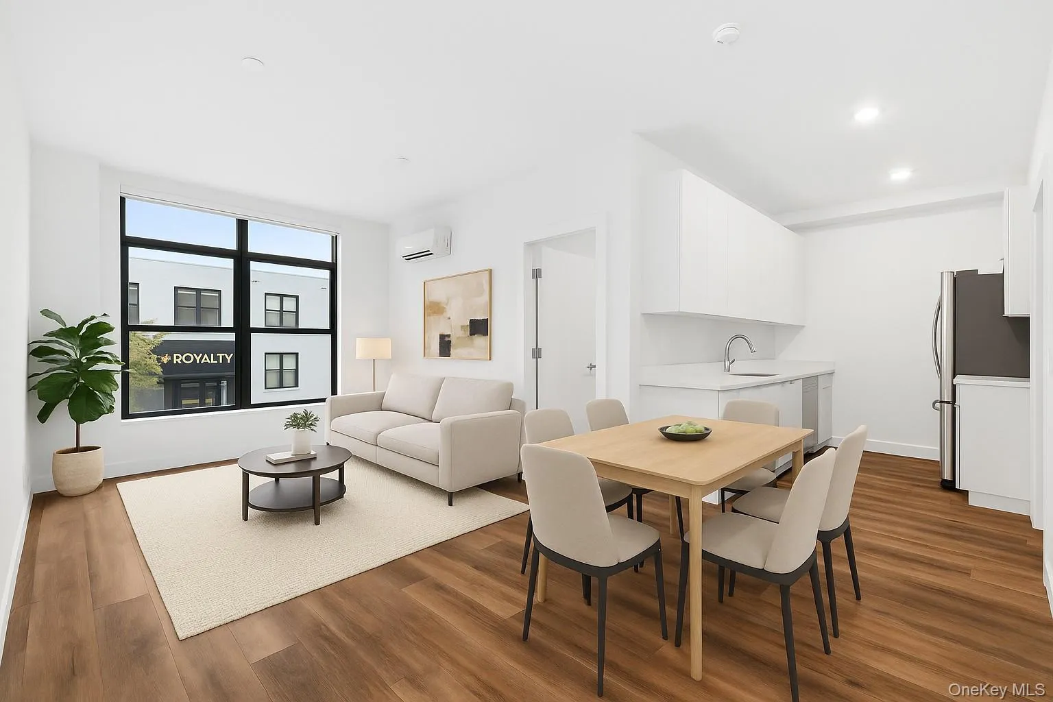 Living/Dining Area/Kitchen virtually staged Living/Dining Area/Kitchen virtually staged