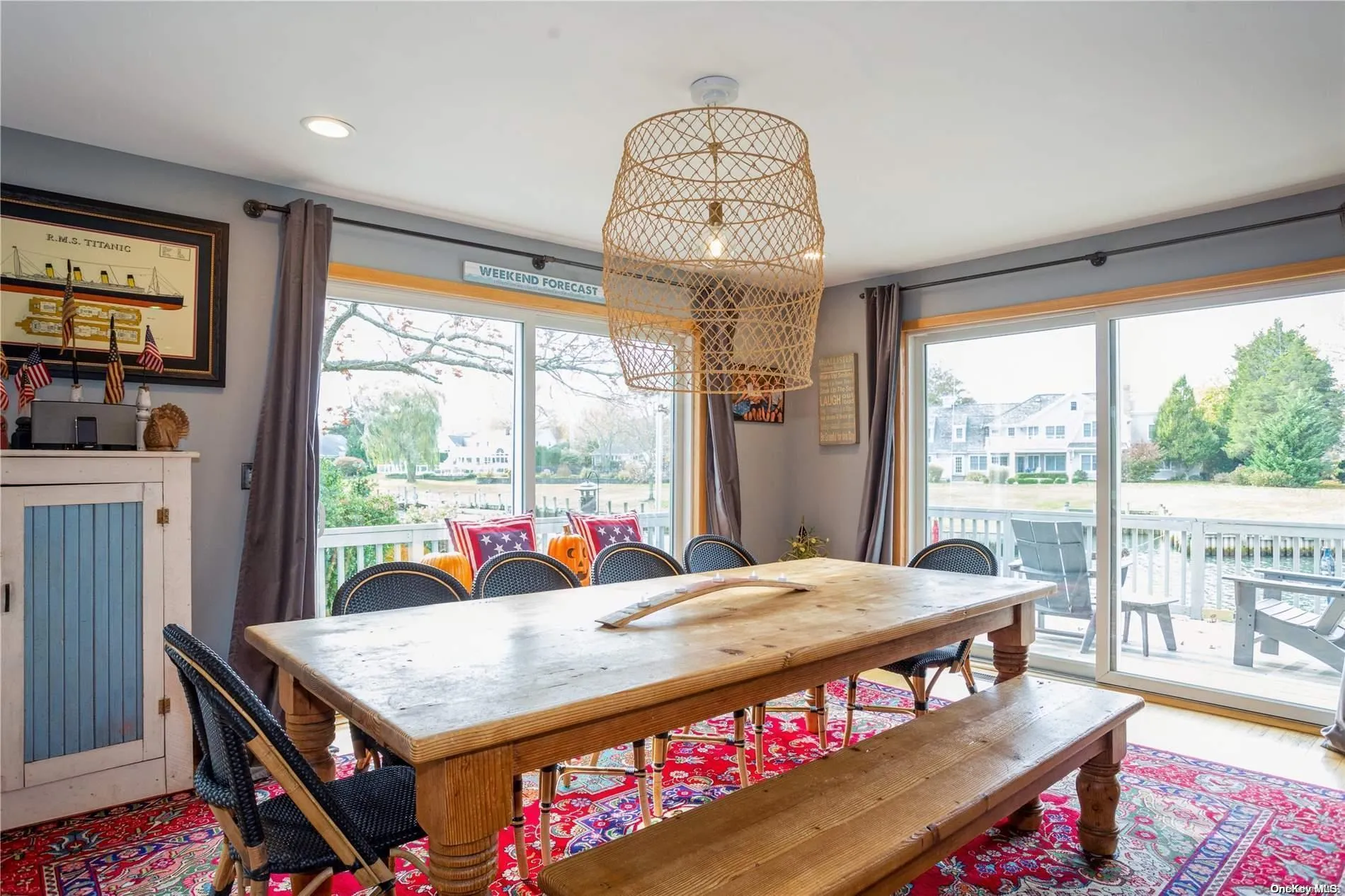 sliders and dining area sliders and dining area