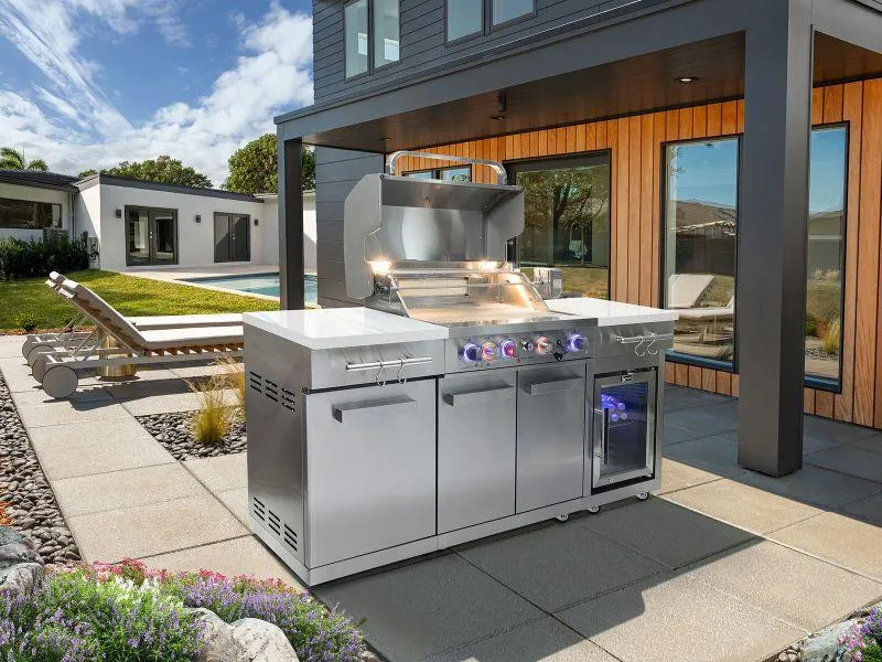 New Outdoor Kitchen. Mont Alpi AD Photo view 1. New Outdoor Kitchen. Mont Alpi AD Photo view 1.