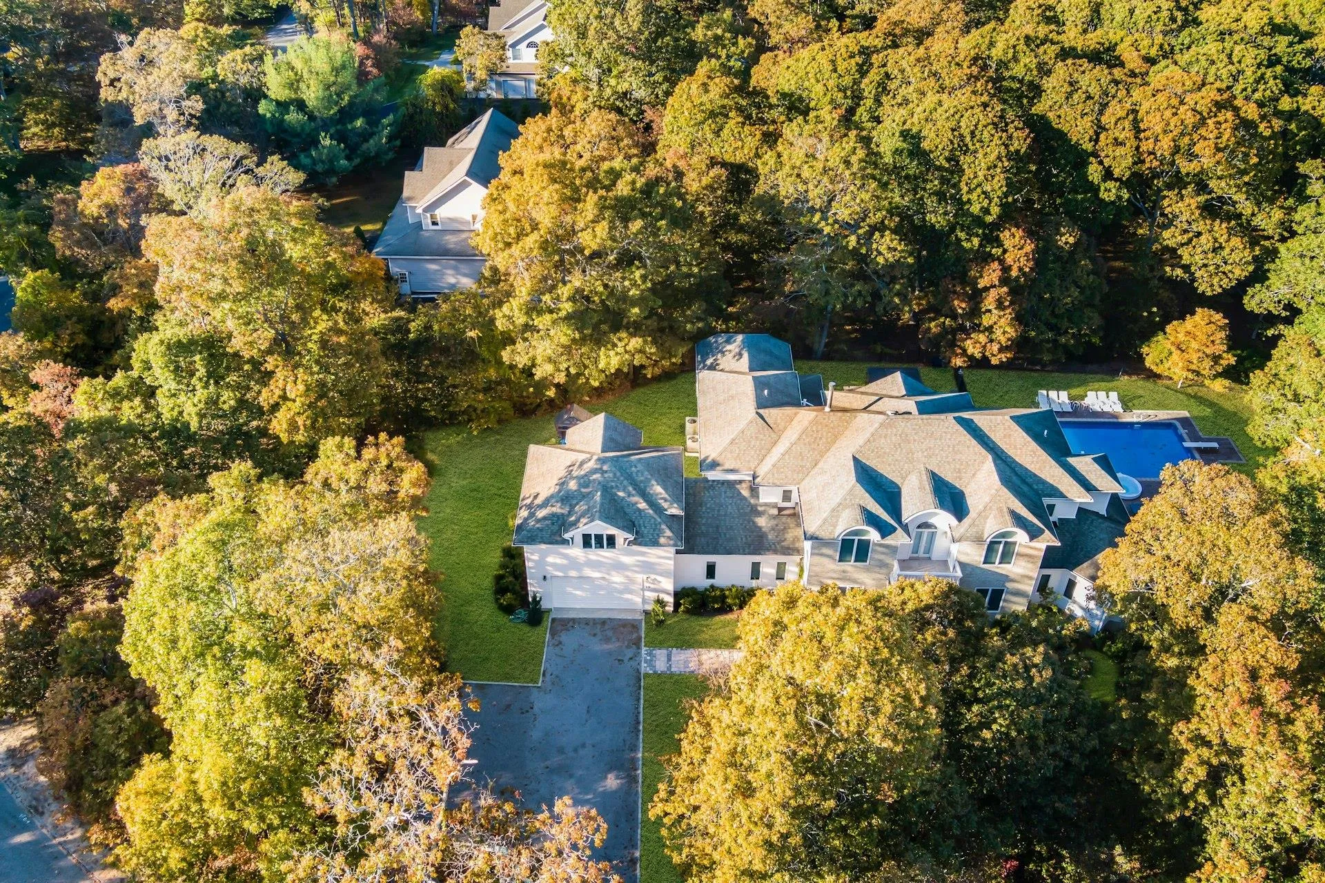 Aerial view of property and surrounding area Aerial view of property and surrounding area