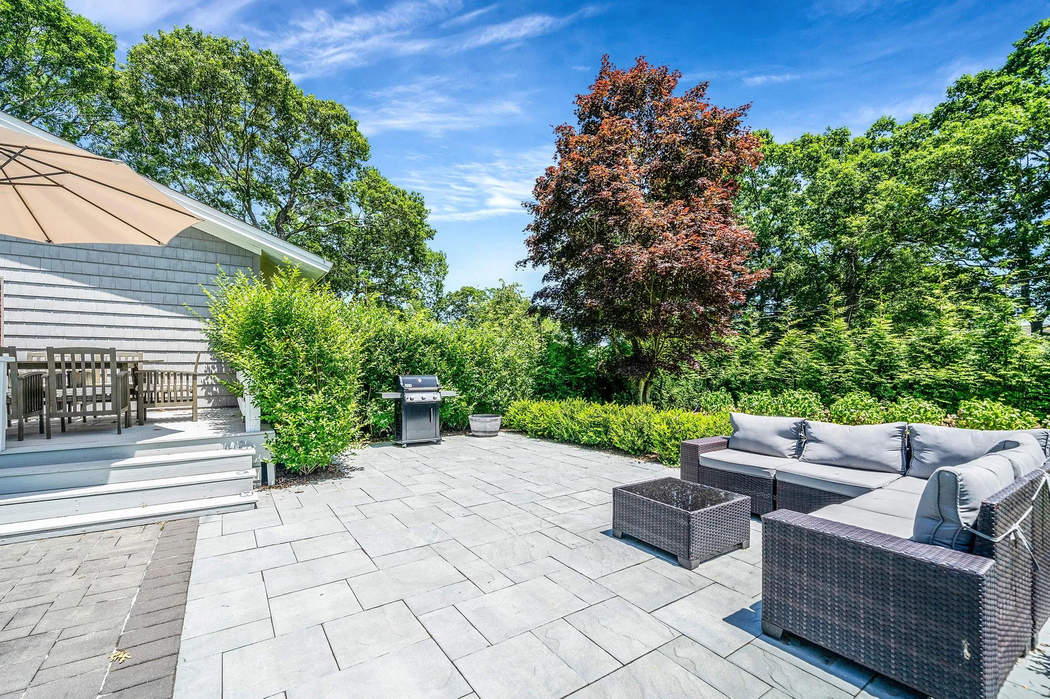 View of patio / terrace with an outdoor living space and a grill View of patio / terrace with an outdoor living space and a grill