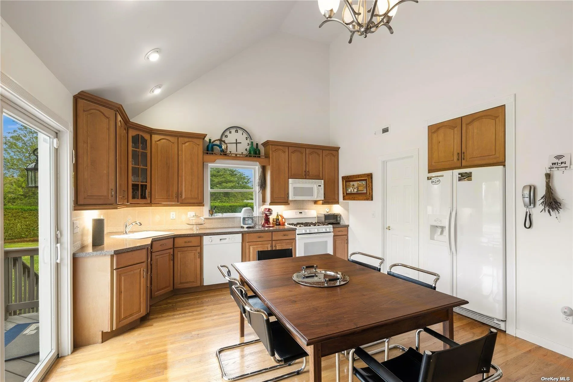 Sunlight filled dining area Sunlight filled dining area