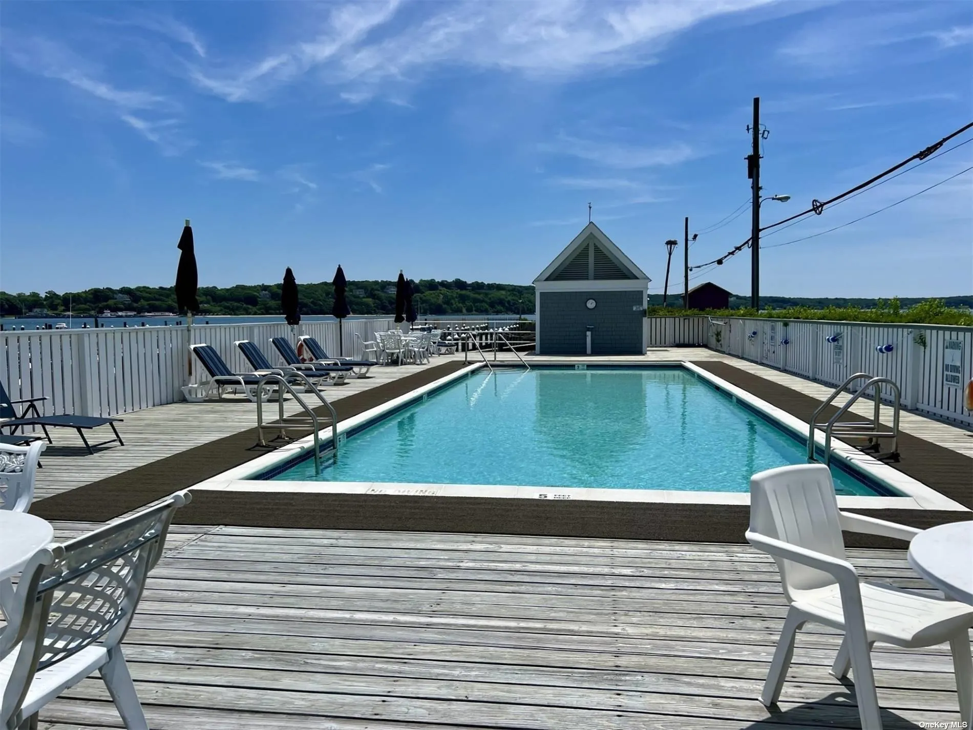 Heated bayfront pool Heated bayfront pool