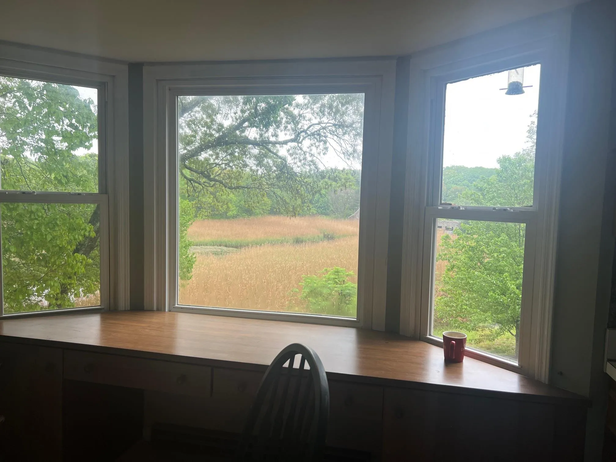 Dining area view of a desk Dining area view of a desk