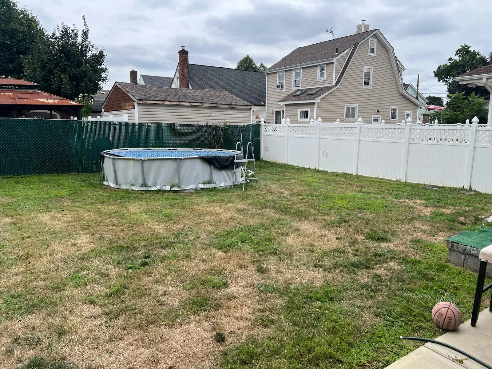 View of fenced backyard View of fenced backyard