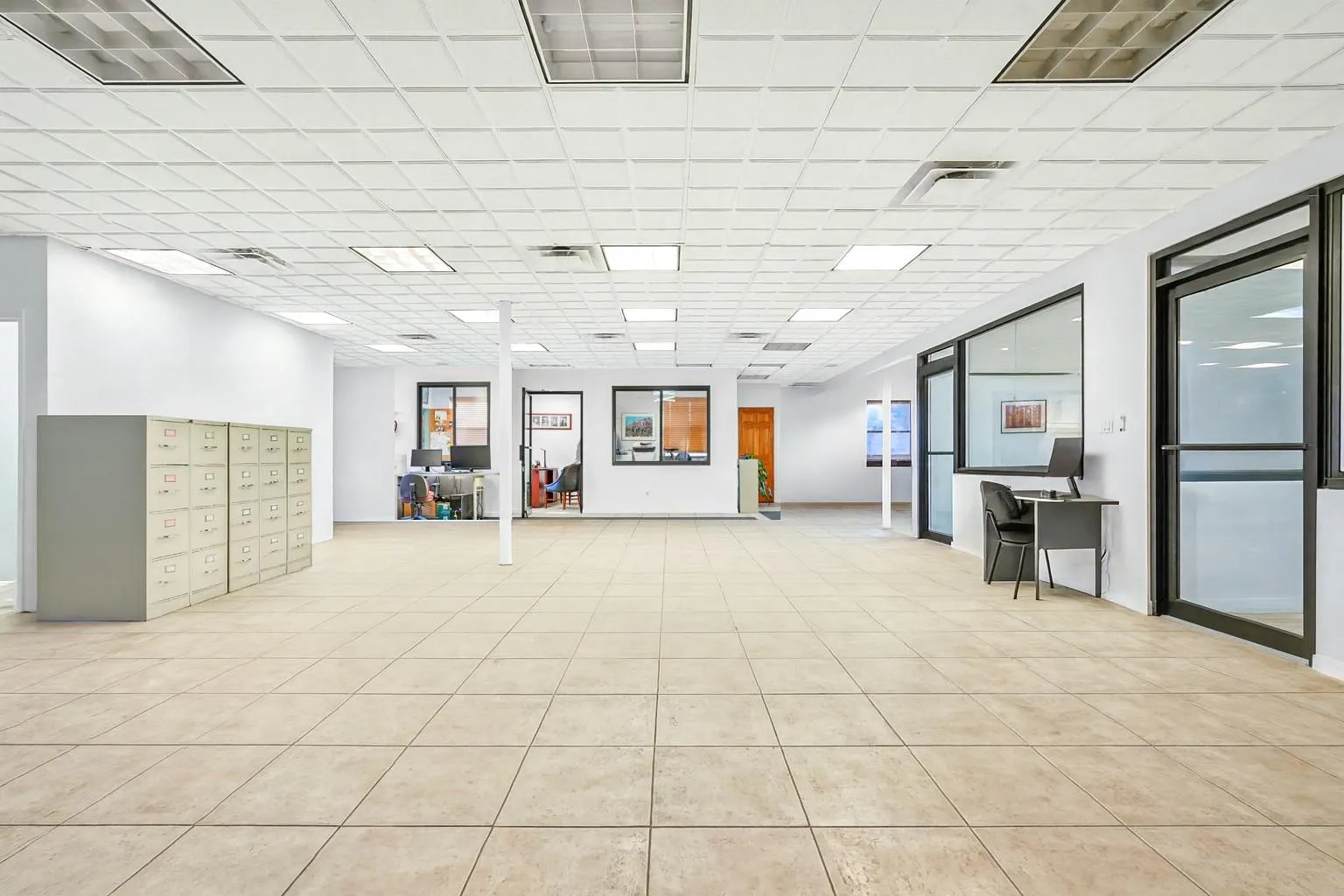 Misc room with a paneled ceiling Misc room with a paneled ceiling