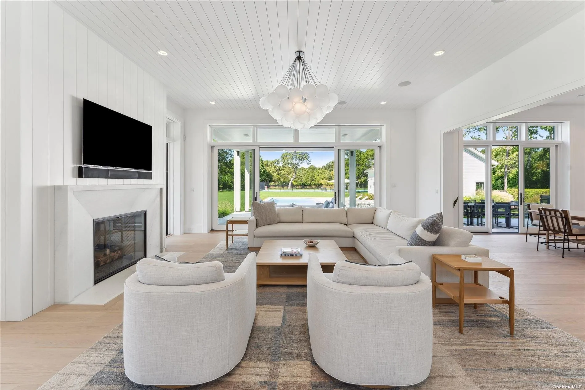 Living Room Overlooking Backyard Living Room Overlooking Backyard