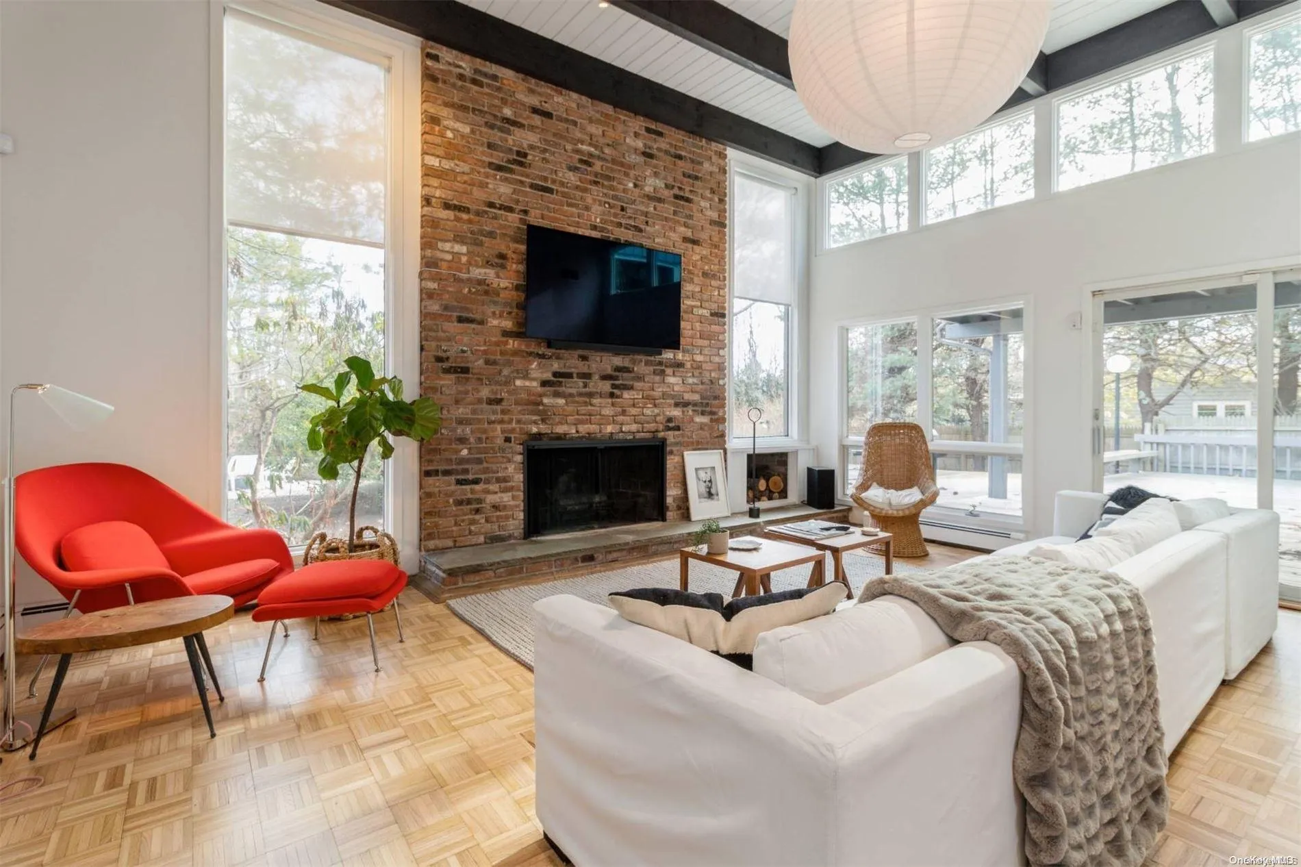 note- wall is now whitewashed brick. note- wall is now whitewashed brick.