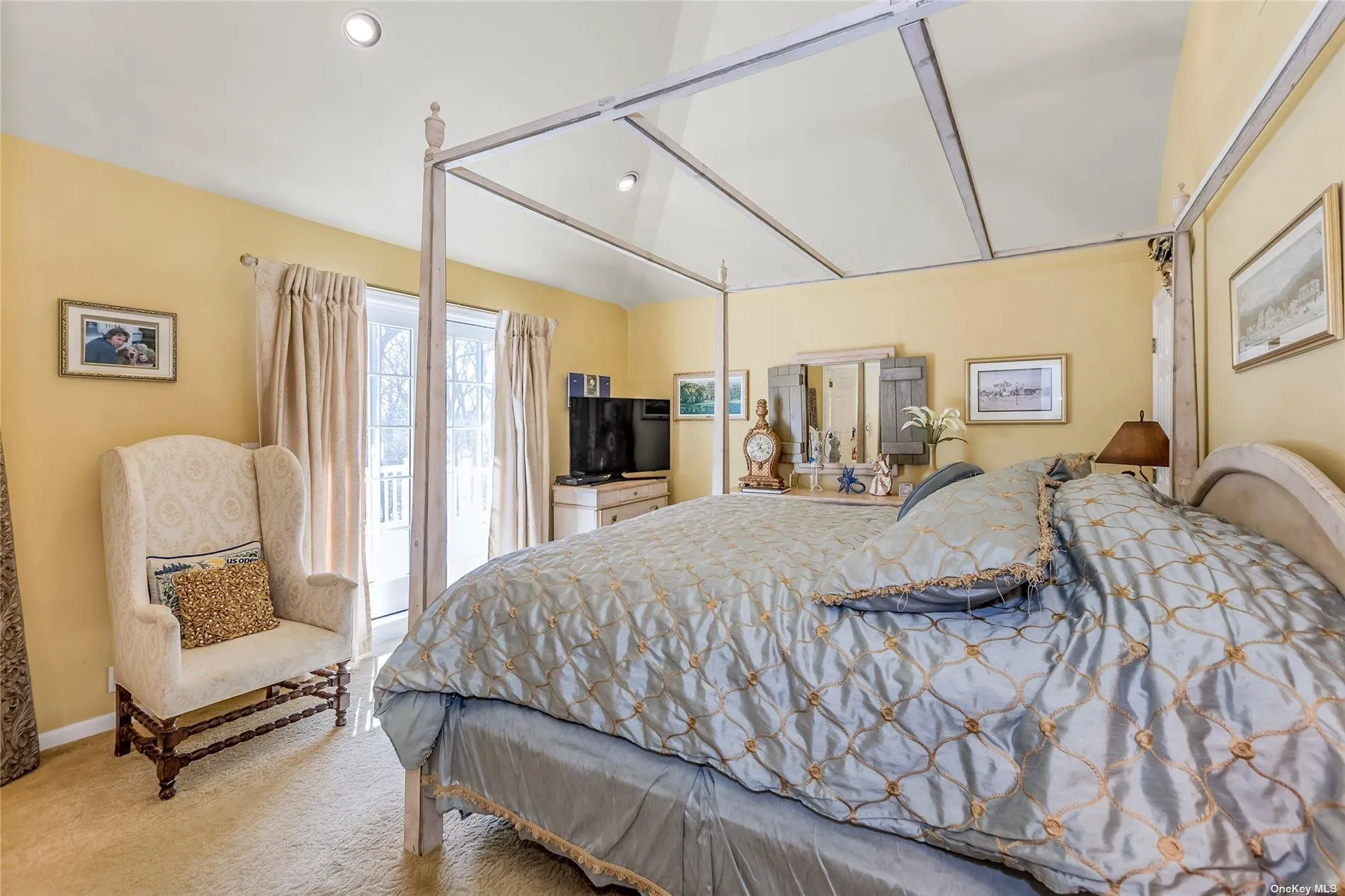 primary with sliders to balcony overlooking pool & grounds primary with sliders to balcony overlooking pool & grounds