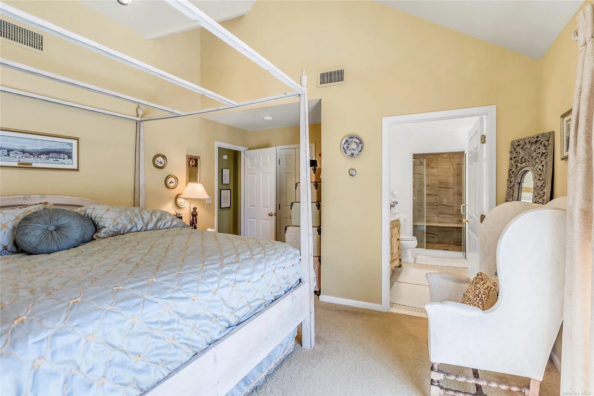 Primary bedroom with its own bath Primary bedroom with its own bath