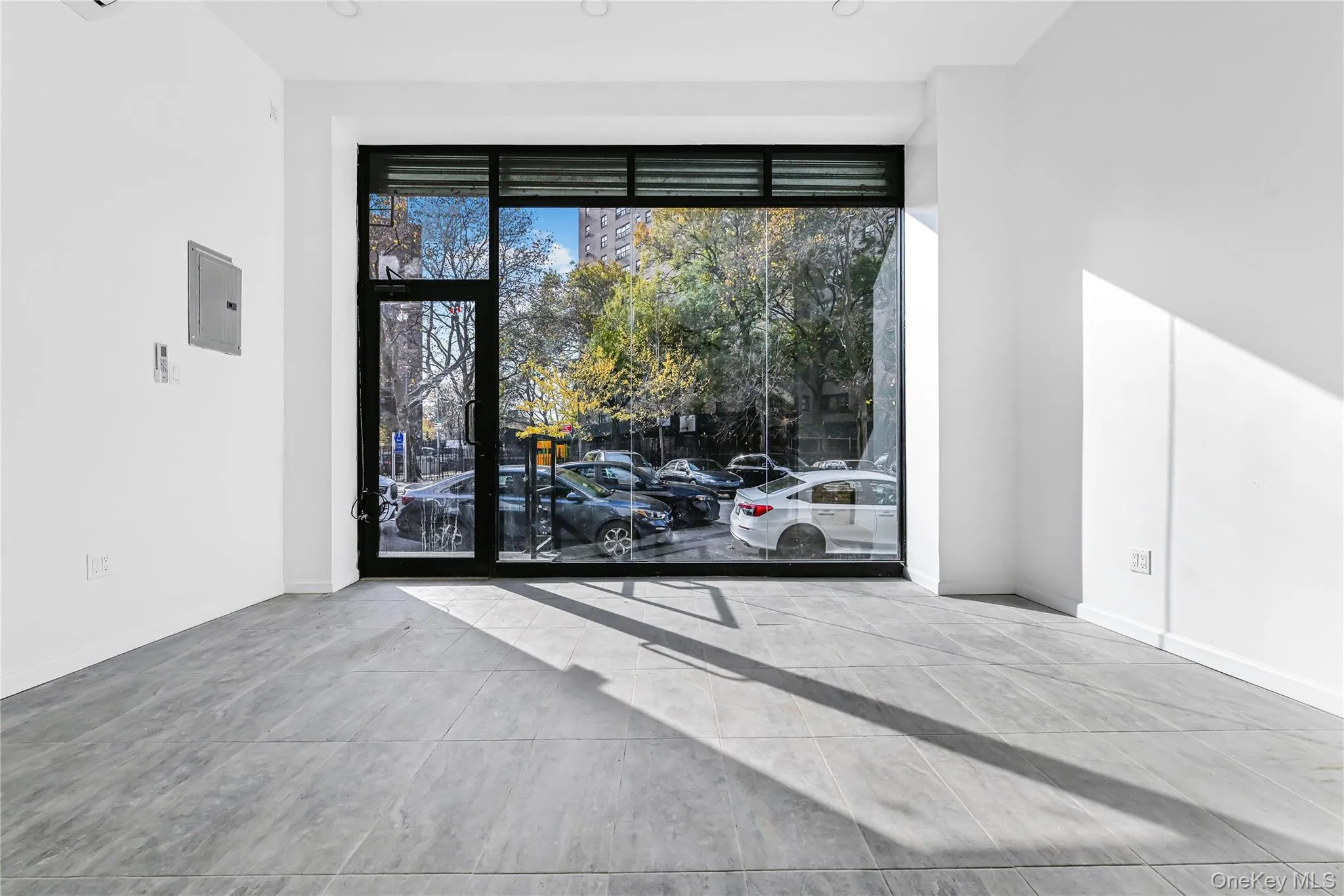 Unfurnished room with electric panel Unfurnished room with electric panel