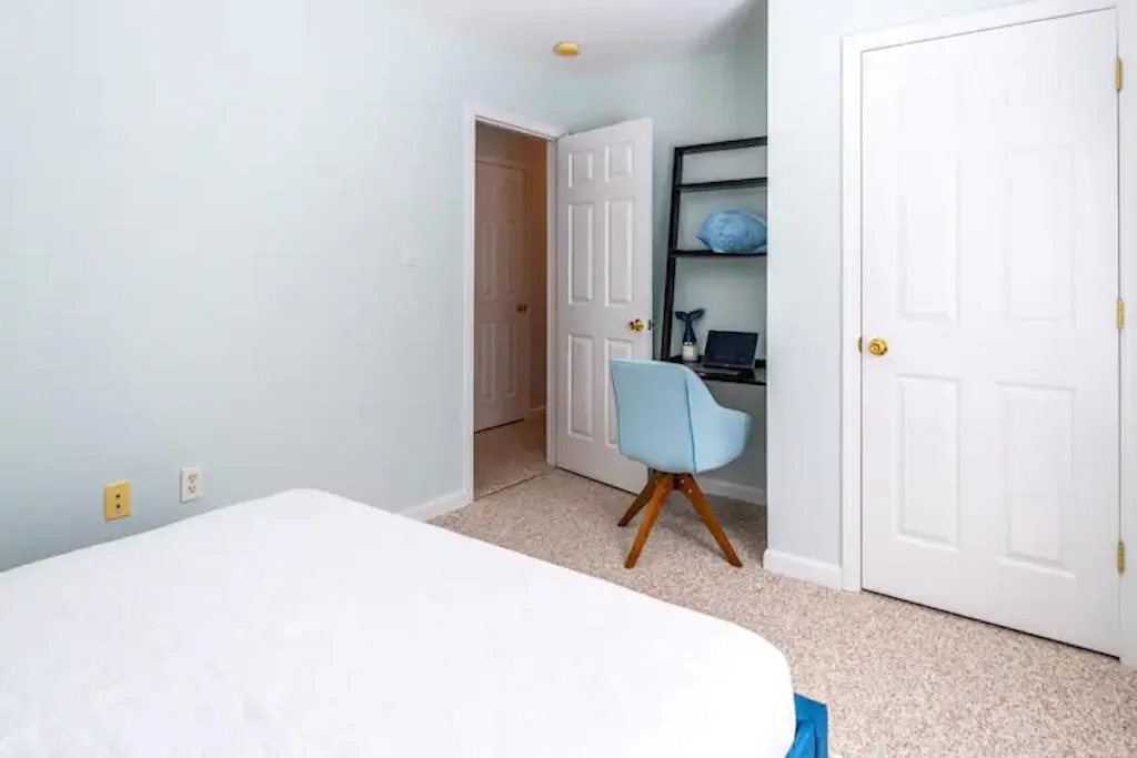View of carpeted bedroom View of carpeted bedroom