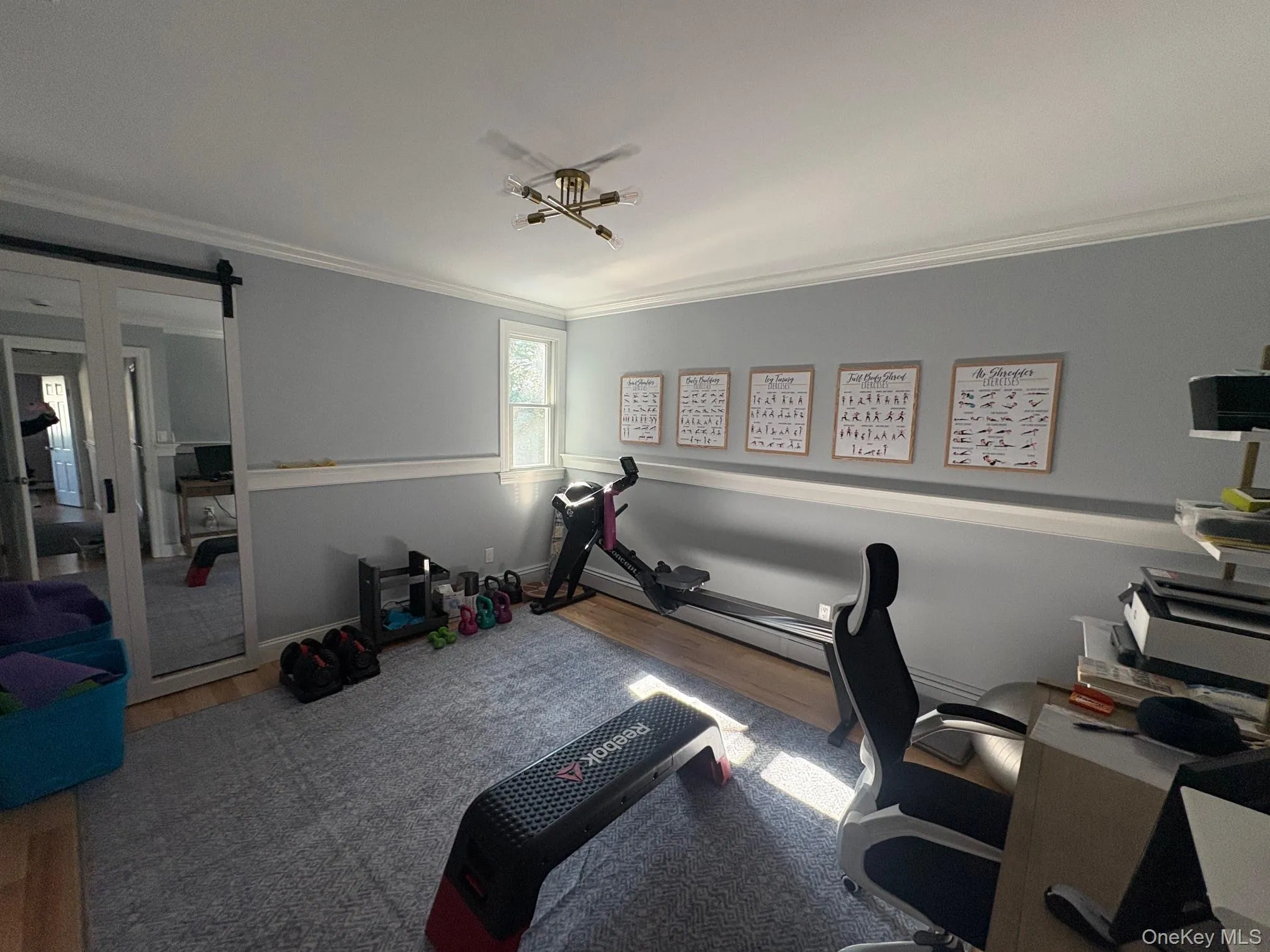 Exercise room/office adjacent to primary suite Exercise room/office adjacent to primary suite